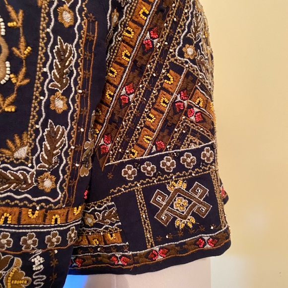 Zara Beaded Embroidered Jacket - Picture 10 of 13